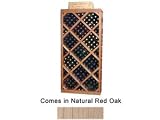 Wine Cellar Innovations Designer Series Collection Natural Red Oak Diamond Bin with Face Trim 72x34x12-in.