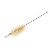 uxcell チューブブラシ シルバーグレー クリーニングツール スチールハンドル 配管チューブクリーナー