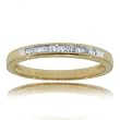 Baguette Diamond Anniversary Ring Band in Yellow Gold Size 7