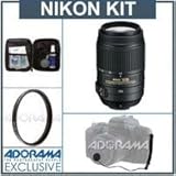 Nikon 55-300mm f/4.5-5.6G ED AF-S DX VR II (Vibration Reduction) Lens with  ....