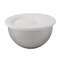 blinQ Stainless Steel Prep Bowl with lid white