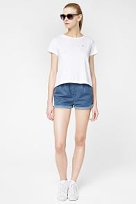 L!VE Pleated Lightweight Denim Short
