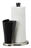 Umbra 0782-047 All-Aboard Paper-Towel Holder, Black and Nickel