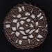 Chocolate Brown Star Pattern Crocheted Hair Bun Cover- LARGE