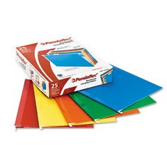 Pendaflex Bright Colors 1/5-Tab Hanging Folder Reinforced with Infopocket 25 Pack (415215ASST)