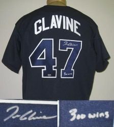 Tom Glavine Signed Blue Atlanta Braves Jersey w/300 Wins