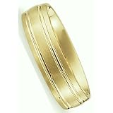 5.00 Millimeters Yellow Gold Wedding Band Ring 14 Karat Gold, Comfort Fit Style SV48-106Y5 by Wedding Rings by Oromi