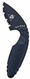 Fox TDI Law Enforcement Knife, Black, Serrated Blade