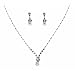 Bridal Wedding Jewelry Set Dainty Pearl Rhinestone