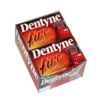 Dentyne Ice Gum Fire Spicy Cinnamon, Cadbury Adams - 12 Per Pack X 12 Packs