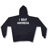 I BEAT ANOREXIA Mens Hoodie Sweat Shirt Small thru 4XL by 99volts.com
