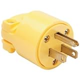 Pass & Seymour #4867YCC10 15A Yellow Heavy Duty Vinyl Plug