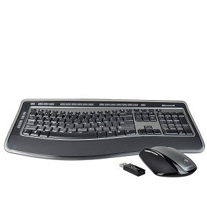 Microsoft 6000 Desktop Wireless Multimedia Keyboard & Laser Mouse Kit (Black/Silver)