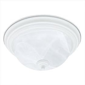 Multi-Purpose Ceiling Fixture in Textured White - Energy Star Size: 5.5 H x 15.5 W