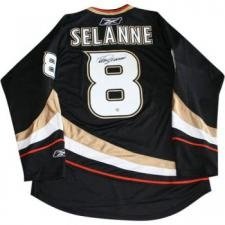 Teemu Selanne Autographed/Hand Signed Pro Jersey (Anaheim Ducks)