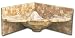 Whitehaus Negev Corner Wall Mounted Stone Basin Unit in Olive Mosiac