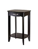 Danica Side Table - Espresso Wood (Dark Espresso) (30H x 20W x 15.98D)