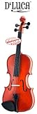 D'LUCA MEISTER EBONY FITTED VIOLIN 1/8