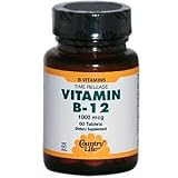 Country Life Vitamin B 12, 1000 Mcg 31xnJRYiGSL. SL160 Country Life Vitamin B 12, 1000 Mcg