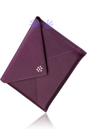 RIM BlackBerry PlayBook OEM Leather Envelope Case – Purple (ACC-39317-302) (Free HandHelditems Sketch Universal Stylus Pen)