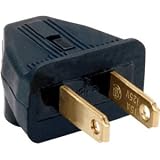 Pass & Seymour #84BKCC20 15A Black 2Wire ANG Plug