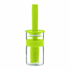 Bodum Bistro Sauce pot with Silicone Basting Brush, GreenBODUM Bistro Sauce pot with Silicone Basting Brush