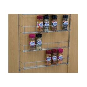 Spice and packet rack, 3 tier, 300 mm hole centres