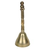 Brass Buddhist Ritual Meditation Bell with Buddha