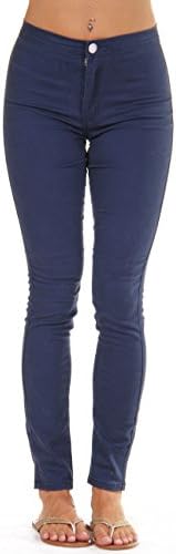 VIP Fashions Women Fashion High-rise Denim Skinny Jeans (11/12, Navy)