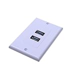 【ノーブランド品】2ポート USB 3.0壁板 壁コンセント 充電ソケット 交換ドック