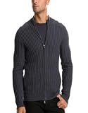 Armani Exchange - Armani Exchange Waffle Textured Zip Sweater