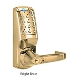CL5000 Heavy-Duty, Electronic Digital Lock- Bright Brass