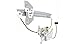 Evan Fischer Power Window Regulator With Motor Compatible with Pontiac Grand Am 1999-2005 Sedan Oldsmobile Alero 1999-2004 Rear, Driver Side Replaces# 22730703
