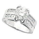 Platinum Diamond Engagement Ring - 2.35 Ct.