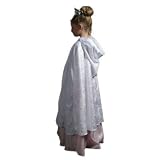 Girls White Hooded Princess Cloak (3-5yrs)