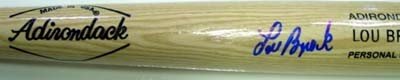 Lou Brock Autographed/Hand Signed Adironack Baseball Bat