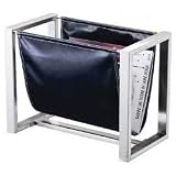 Rex Magazine Rack - Black/Steel