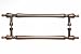 Top Knobs M821-18 Pair Somerset Finial Back to Back Door Pull Copper