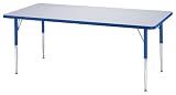 KYDZ ACTIVITY TABLE - RECTANGLE - 24 x 48, 24 - 31 HT - GRAY/YELLOW