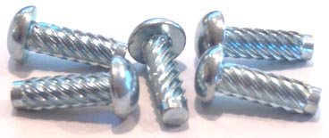 0 X 1/8 U Drive Screws / Round Head / Steel / Black Oxide / 10,000 Pc. Carton