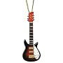 Miniature Brown Rickenbacker Electric Guitar Christmas Ornament 4"