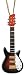 Miniature Brown Rickenbacker Electric Guitar Christmas Ornament 4