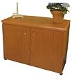Arrow Model 98700 Oak Embroidery Machine Airlift Credenza With Large Opening and Quilting Extension