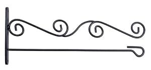 Black Scroll Metal Wall Bracket & Hook