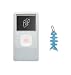 31xoHxXKENL. SL75  Flip Ultra HD Video Camcorder Silicone Skin Case  Clear White    Fishbone Style Keychain