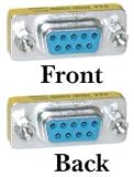 DB9 Female / DB9 Female, Mini Gender Changer / Coupler