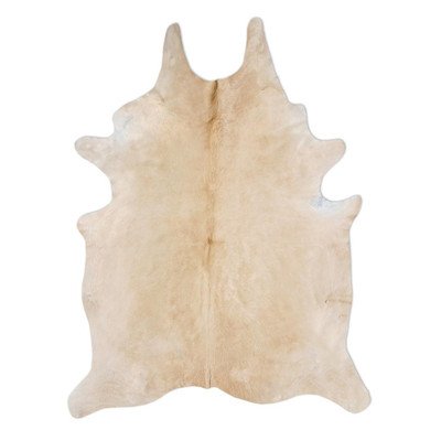 Natural Cowhide Wheat Rug Rug Size: 6