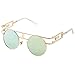 Sunny&Love Small Retro-Vintage Style Round Metal Circle Sunglasses