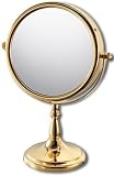 Bold Frame Double Sided Vanity Mirror - 5X Magnification - Polished Chrome