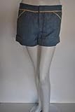 IMAGE OF Gryphon womens rope trim blue chambray shorts 2